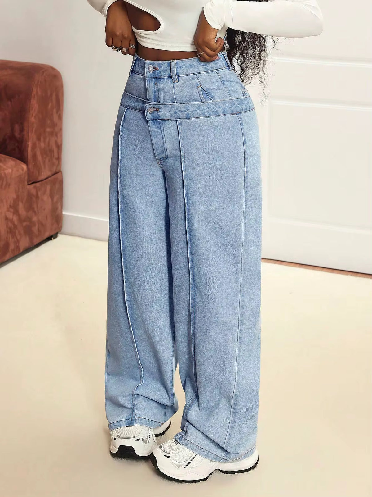 Women's Mid Waist Denim jeans