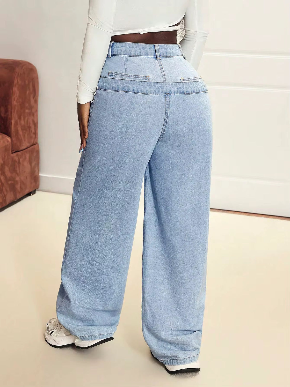 Women's Mid Waist Denim jeans