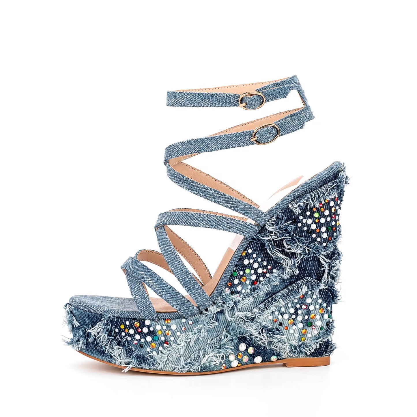 Tanisha crystal Platform Heels