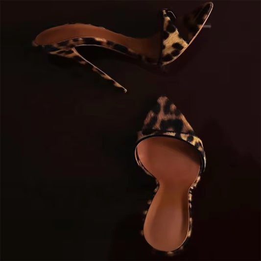 Kelly leopard print high heels