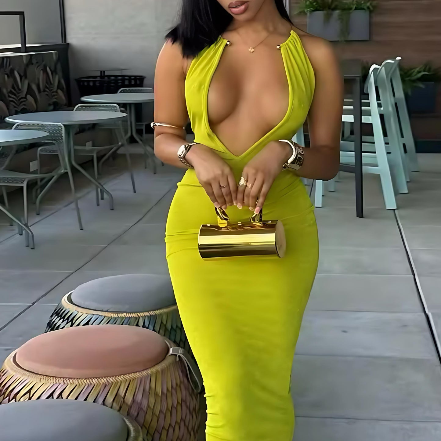 Iesha Slim Elegant Long Dress