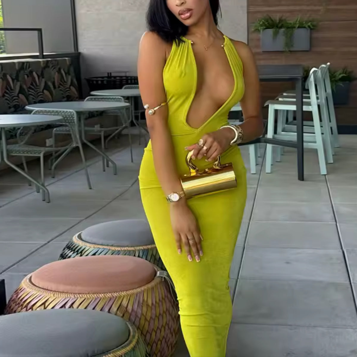 Iesha Slim Elegant Long Dress